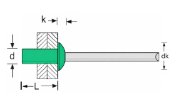 open type rivet