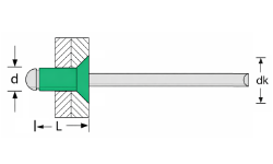 open type rivet