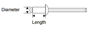 blind rivet size