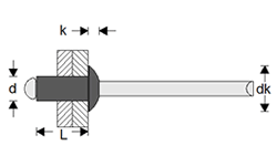 steel steel rivet