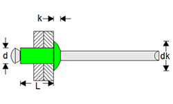 open type rivet